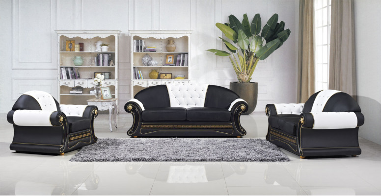 Klassische Designer 3 Sitzer Chesterfield Leder Couch Polster Sitz ohne 2+1 Neu