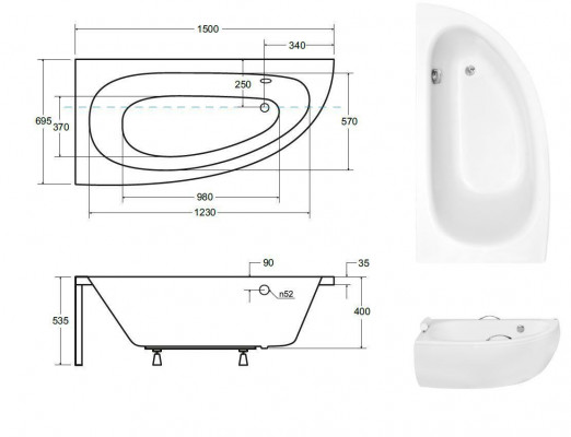 Unförmige Bad Wanne Eck Badewannen Design Badezimmer Wannen