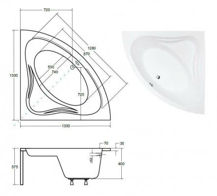 Badewanne Wanne Eck Design Eckbadewanne Schürze Ablauf Silikon