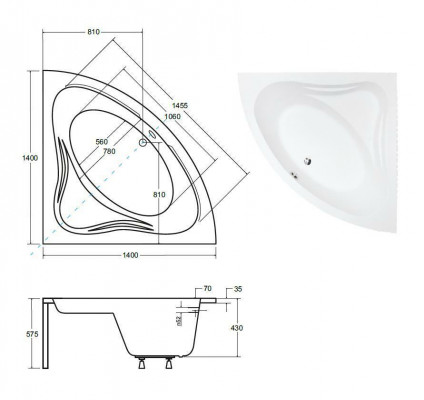 Badewanne Wanne Eck Design Eckbadewanne Schürze Ablauf Silikon