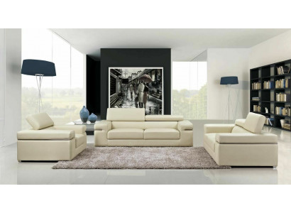 Sofa Couch Polster 3 Sitzer Leder Sofas Couchen Sitz Garnituren Design