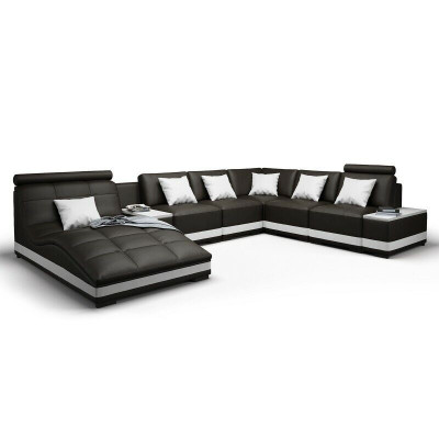 Designersofa Ecksofa Wohnlandschaft Rundsofa Ledersofa Couch Sofa UForm NiddaA