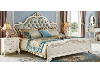 Klassisches 3 tlg. Schlafzimmer Set Doppelbett Klassisches Nachttisch Massivholz