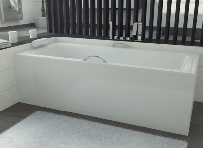 Badezimmer Rechteckige Eck Wannen Badewannen Weiß Eckwanne abgerundete Wanne Neu