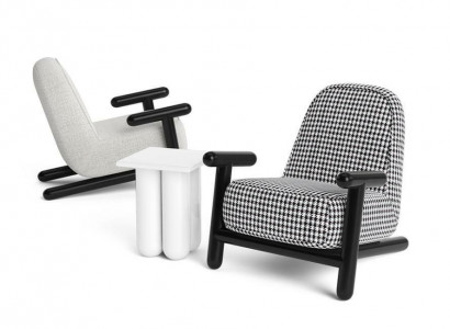 Luxus Design Möbel Moderner Design Sessel 63*80cm Textil Wohnzimmer