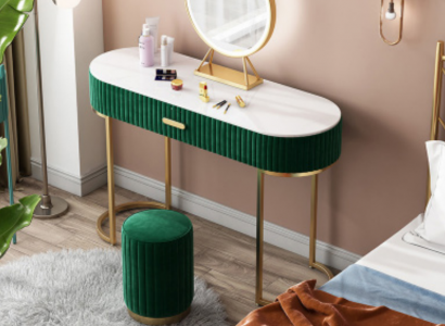 Schminktisch Design Konsolen Tische + Hocker Frisiertisch Make Up Tisch Neu