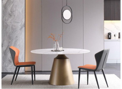 Luxus Tische Esstisch Möbel Säule Tisch Marmor Stil Esstische Metall Edelstahl