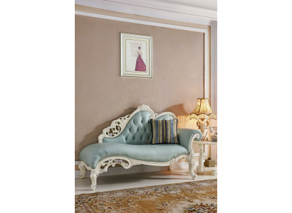 Chaise Lounge Liege Chesterfield Relax Leder Sofa Chaiselounge Massivholz