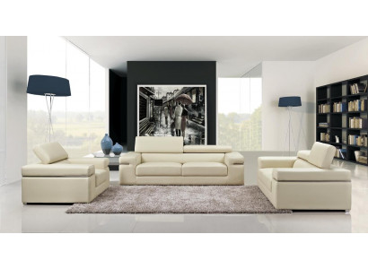 3 Sitzer Ledersofa Couch Polster Sitz 3er Lounge Club Sofas Couchen Leder