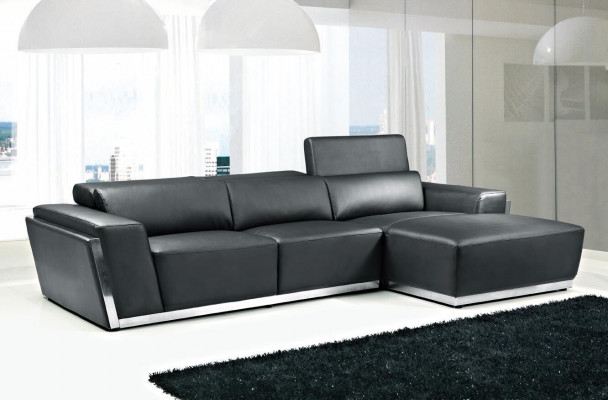 Multifunktions Wohnzimmer Ecksofa Garnitur Ledersofa Sitz Ecke Sofa