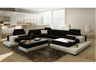 Moderne XXL Big Wohnlandschaft Sofa Couch Polster Eck Sofas Garnitur