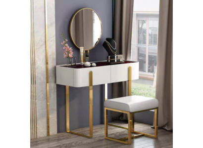 Schminktisch Modern Konsolen Tische + Hocker Frisiertisch Make Up Tisch 2tlg.