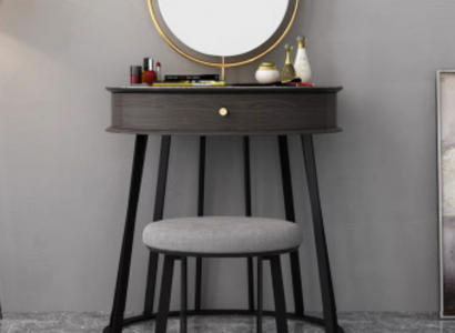 Schminktisch Spiegel Stuhl Luxus Konsole Kommode Schlafzimmer 2tlg.