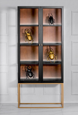 Vitrine Schränke Vitrinen Schrank Holz Glas Möbel Design Wohnzimmer Glasschrank
