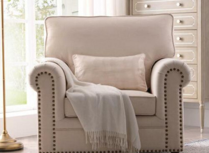 Sessel Stoff Sofa Einsitzer Möbel Relax Sitz Design Couch Lounge Textil landhaus