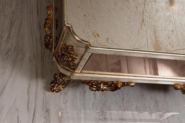 Königlicher Couchtisch Tisch Goldene Tische Barock Rokoko Couchtische