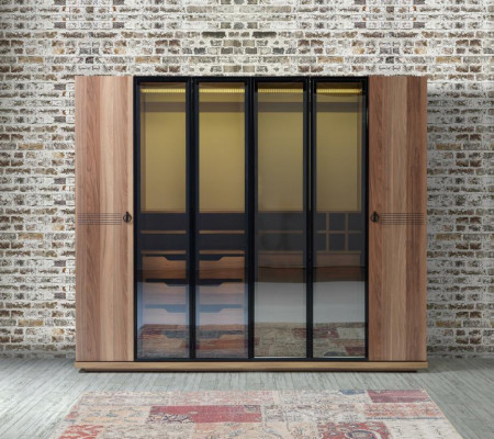 Elegantes Schlafzimmermöbel-Set im minimalistischen italienischen Design