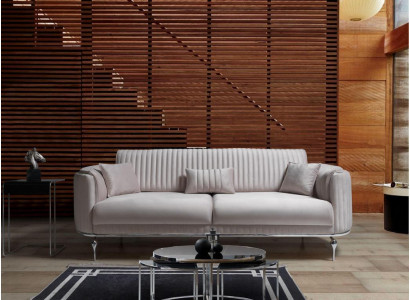 Wohnzimmer Textil Sofa 3 Sitzer Luxus Möbel Sitz Design Couch Lounge