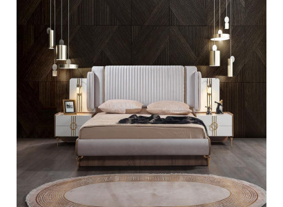 Bett Polster Design Luxus Doppel Hotel Betten Gold Luxus Hotel Neu