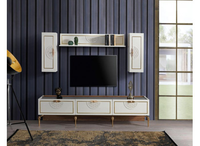 Wohnzimmer Sideboard Wohnwände Schränke Regal Schrank Design 3tlg Neu