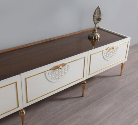 Wohnzimmer Sideboard Wohnwände Schränke Regal Schrank Design 3tlg Neu
