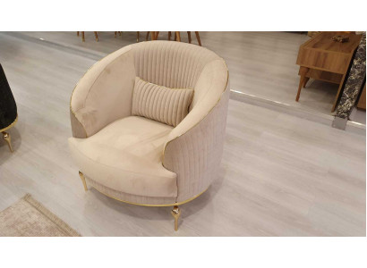 Wohnzimmer Sessel Polster Textil 1Sitzer Polster Sitz Einsitzer Luxus