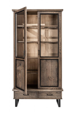 Klassische Vitrine Schrank italienische Möbel Vitrinenschrank Vitrinen Neu 22802
