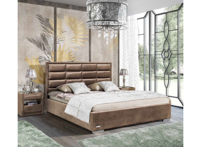 Designer Bett Schlafzimmer Betten Textil Leder Hotel Luxus Samt Polster