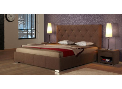 Designer Polster Doppelbett Betten Bett Schlafzimmer Ehebett Lederbett Neu 2700