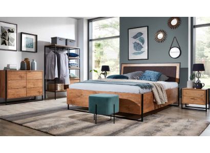 Holz Designer Bett Schlafzimmer Betten Textil Leder Hotel Luxus Polster
