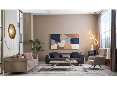 Couchgarnitur Komplette Sofas Stoffsofa Polstersofas Beige Set 4tlg