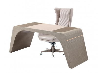Arbeitszimmer buro Luxus Schreibtisch mit Computerstühl Büromöbel Modern Beige
