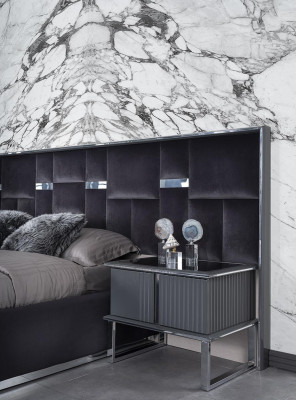 Schlafzimmermöbel Doppelbett 2x Nachttische Komplett Set 3tlg Neu Einrichtung