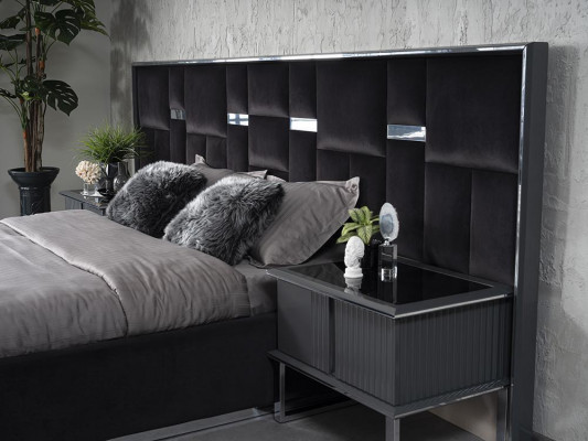 Schlafzimmermöbel Doppelbett 2x Nachttische Komplett Set 3tlg Neu Einrichtung