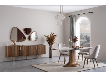 Esszimmer Set 9tlg Modern Design Luxus Möbel Komplett Einrichtung Esstisch