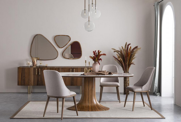 Esszimmer Set 9tlg Modern Design Luxus Möbel Komplett Einrichtung Esstisch