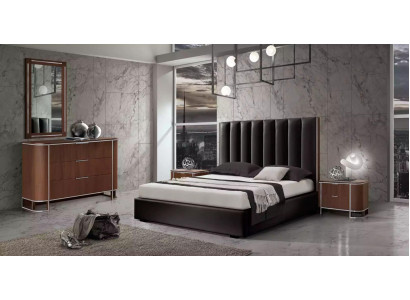 Komplettes Schlafzimmer Set Designer Möbel Doppelbett 2x Nachttische 5tlg