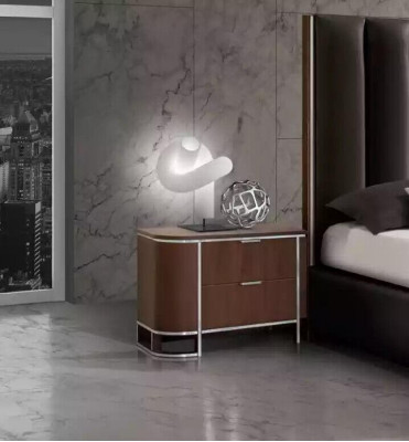 Komplettes Schlafzimmer Set Designer Möbel Doppelbett 2x Nachttische 5tlg