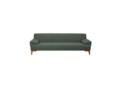 Dunkelgrüner Dreisitzer 3-Sitzer Couch Polstersofa Wohnimmer 3-er Couch