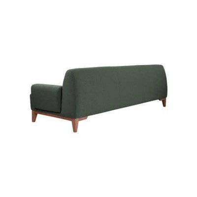 Dunkelgrüner Dreisitzer 3-Sitzer Couch Polstersofa Wohnimmer 3-er Couch