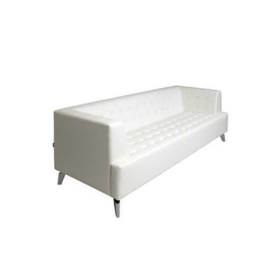 Weißer Zweisitzer Luxus Sofa Moderner 2-Sitzer Clubsofa Lounge Couch Neu