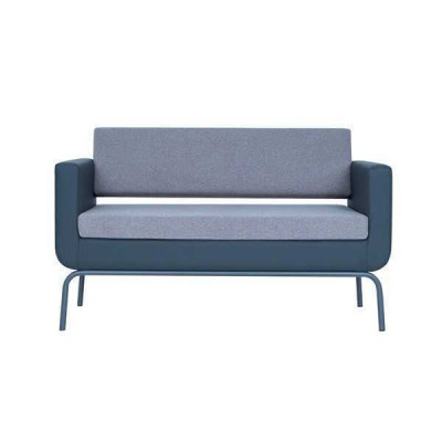Graues Polster Sofa Designer 3-Sitzer Kunstleder 3-er Couch Modern Neu