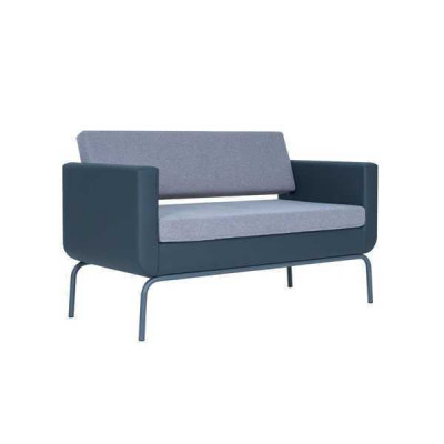 Graues Polster Sofa Designer 3-Sitzer Kunstleder 3-er Couch Modern Neu