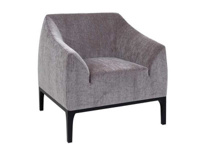 Grauer Wohnzimmer Sessel Polstersessel Einsitzer Moderner Relaxsessel