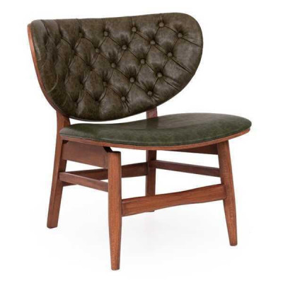 Moderner Chesterfield Grüner Einsitzer Polstersessel Einsitzer Lehnstuhl