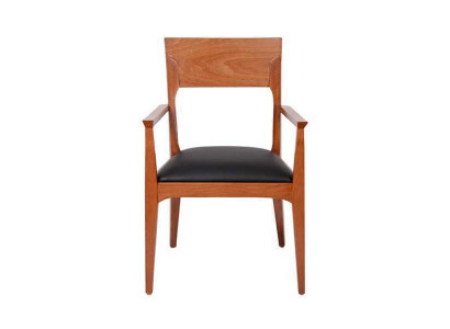 Brauner Holzstuhl Designer Einsitzer Esszimmerstuhl Luxus 1-Sitzer Möbel