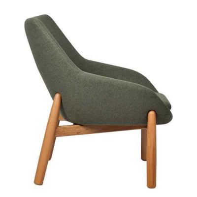 Grüner Esszimmerstuhl Wohnzimmer Stühle Designer Einsitzer Holzfüße