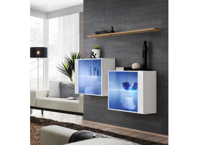 Luxus Wohnwand Möbel Einrichtung Set Holz Möbel Moderne Wohnzimmermöbel
