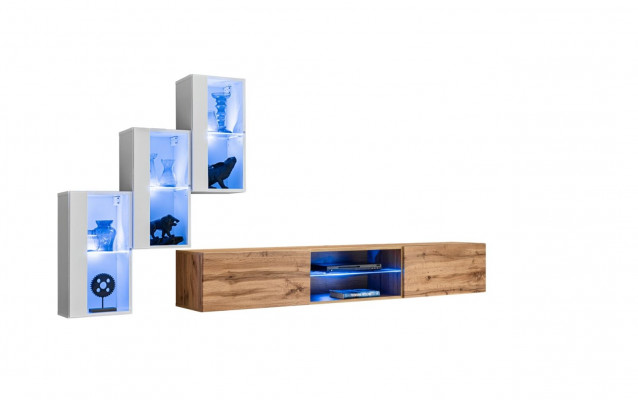 Wohnzimmer Neu Wohnwand Einrichtung Modern Modern TV-Ständer Wandschrank