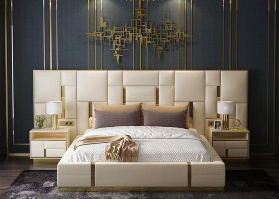 Design Schlafzimmer Garnituren Bett Modern Luxus Hotel Betten Möbel